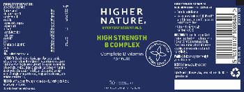Higher Nature High Strength B Complex - food supplement