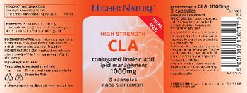 Higher Nature High Strength CLA 1000 mg - food supplement
