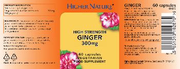Higher Nature High Strength Ginger 300mg - food supplement