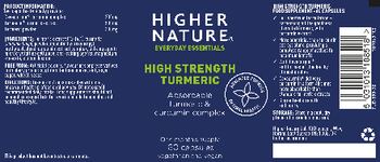 Higher Nature High Strength Turmeric - food supplement