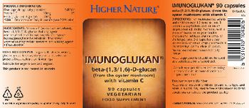 Higher Nature Imunoglukan - food supplement