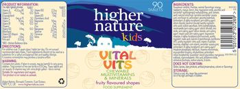 Higher Nature Kids Vital Vits Fruity Flavoured Shapes - food supplement