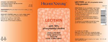 Higher Nature Lecithin - food supplement