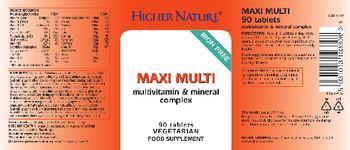 Higher Nature Maxi Multi - food supplement