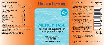 Higher Nature Menophase - food supplement