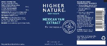 Higher Nature Mexican Yam Extract - food supplement