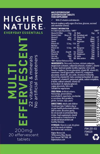 Higher Nature Multi Effervescent - food supplement
