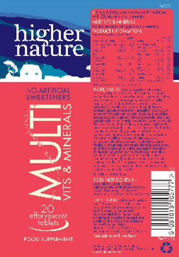 Higher Nature Multi Vits & Minerals - food supplement