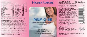 Higher Nature Mum-2-Be - food supplement