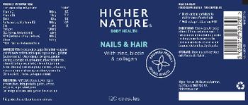 Higher Nature Nails & Hair - food supplement
