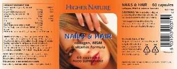 Higher Nature Nails & Hair - food supplement