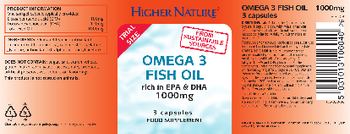 Higher Nature Omega 3 Fish Oil 1000 mg - food supplement