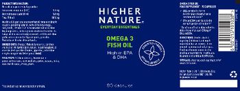 Higher Nature Omega 3 Fish Oil - food supplement