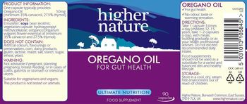 Higher Nature Oregano Oil - food supplement