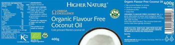 Higher Nature Organic Flavour Free Coconut Oil - supplement