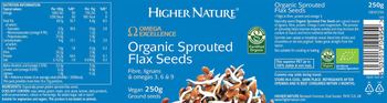 Higher Nature Organic Sprouted Flax Seeds - supplement