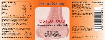 Higher Nature Osteofood - food supplement