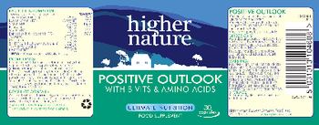 Higher Nature Positive Outlook - food supplement