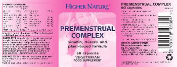 Higher Nature Premenstrual Complex - food supplement