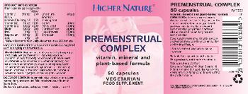 Higher Nature Premenstrual Complex - food supplement