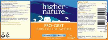 Higher Nature Pro-Gest - food supplement