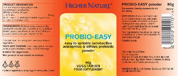 Higher Nature Probio-Easy - food supplement
