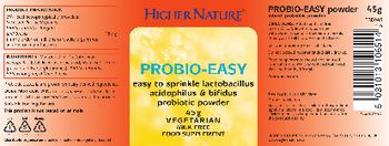 Higher Nature Probio-Easy Probiotic Powder 45 g - food supplement