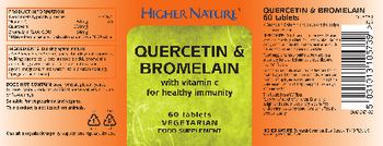 Higher Nature Quercetin & Bromelain - food supplement