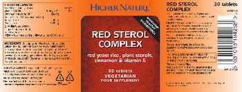 Higher Nature Red Sterol Complex - food supplement