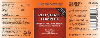 Higher Nature Red Sterol Complex - food supplement