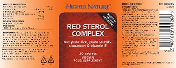 Higher Nature Red Sterol Complex - food supplement