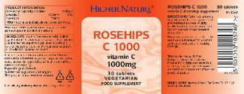 Higher Nature Rosehips C 1000 - food supplement