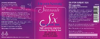 Higher Nature Sensuals Sx - food supplement