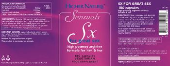 Higher Nature Sensuals Sx - food supplement