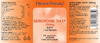 Higher Nature Serotone 5HTP 100 mg - food supplement