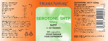 Higher Nature Serotone 5HTP 50 mg - food supplement