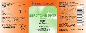 Higher Nature Serotone 5HTP 50 mg - food supplement