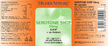 Higher Nature Serotone 5HTP 50 mg - food supplement