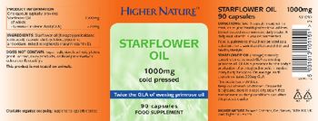 Higher Nature Starflower Oil 1000 mg - food supplement