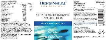 Higher Nature Super Antioxidant Protection - food supplement