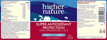 Higher Nature Super Antioxidant Protection - food supplement