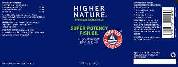 Higher Nature Super Potency Fish Oil - food supplement