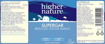 Higher Nature SuperGar - food supplement