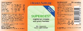 Higher Nature Supergest - food supplement