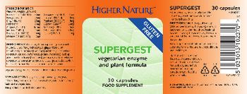 Higher Nature Supergest - food supplement