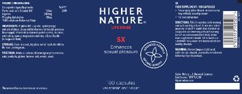 Higher Nature Sx - food supplement