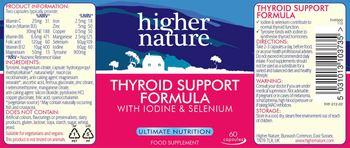 Higher Nature Thyroid Support Formula - food supplement