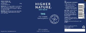 Higher Nature TMG - food supplement