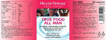Higher Nature True Food All Man - food supplement