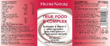 Higher Nature True Food B Complex - food supplement